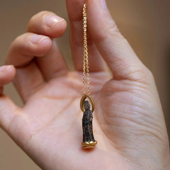 Chinese Copper Guanyin Buddha Pendant Necklace Protection Jewelry 07FC0E-D4 - KOEEK