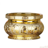4.33" Ceramics God of Wealth Incense Burner Buddha Hall Worship Ornaments 07FC0E-D4 - KOEEK