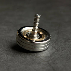 2 in 1 Spinning Top Spinner Creative Brass Ceramic Bead Super Precision EDC Toys 07FC0E-D4 - KOEEK