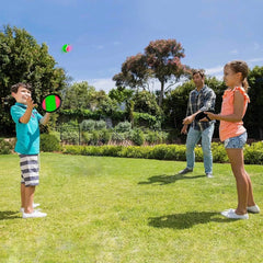 Toss & Catch Game Set 2 Velcro Catch Discs 7.3" & Ball Outdoor Kids Sports Toy VELCRO - KOEEK