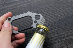 EDC TITANER Titanium TC4 CNC Ti Key Chain Carabiner Opener Crowbar Outdoor Tool TITANER - KOEEK
