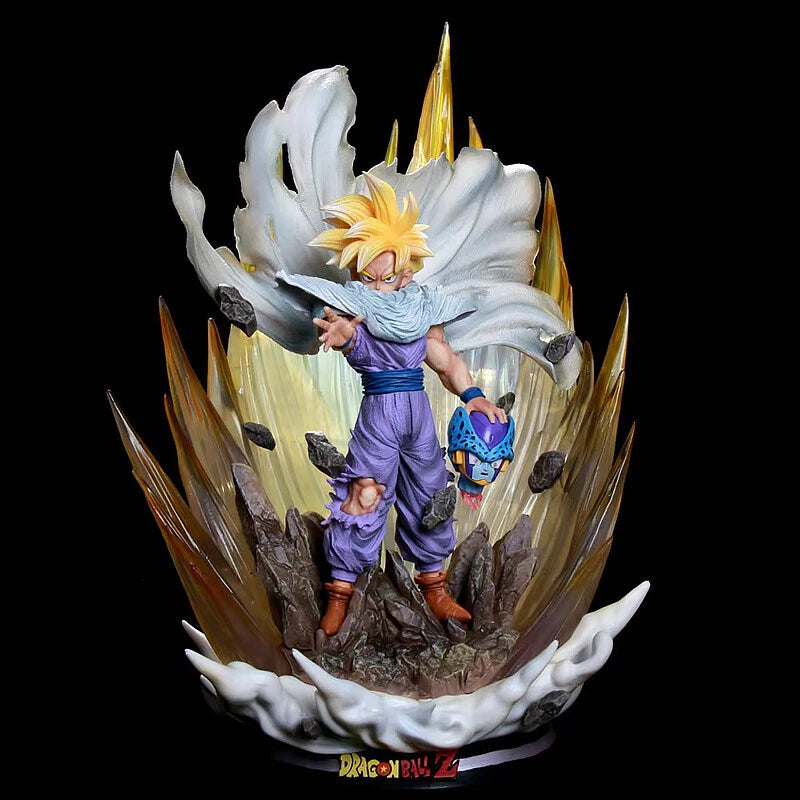 Anime Collectible Z Son Gohan Cape Ver. vs Cell Statue PVC Figure Light up 41CM 07FC0E-D4 - KOEEK