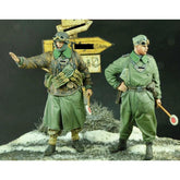 1:35 resin figure model 2 soldiers Unassembled Unpainted 07FC0E-D4 - KOEEK