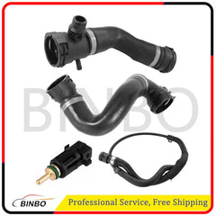 4PCS Lower Upper Radiator Coolant Hose + Vent Line Hose Set For BMW 325i 328i 07FC0E-D4 - KOEEK