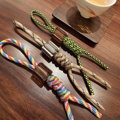 EDC Titanium PEI Knife Lanyard Pendant DIY Bead Paracord Necklace Bracelet Charm 07FC0E-D4 - KOEEK