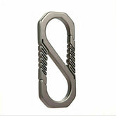 EDC Titanium TC4 Key Chain Carabiner Key Ring Hang Buckle Outdoor Travel Tool 07FC0E-D4 - KOEEK