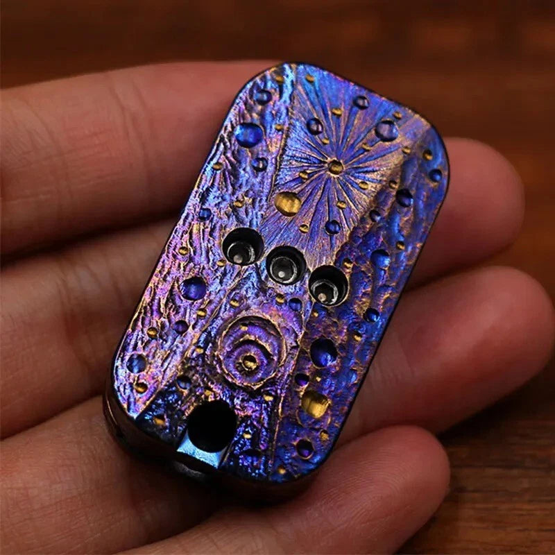 Titanium Alloy Star Sky Mechanical Structure Fidget Haptic Slider ADHD Tool Gift 07FC0E-D4 - KOEEK