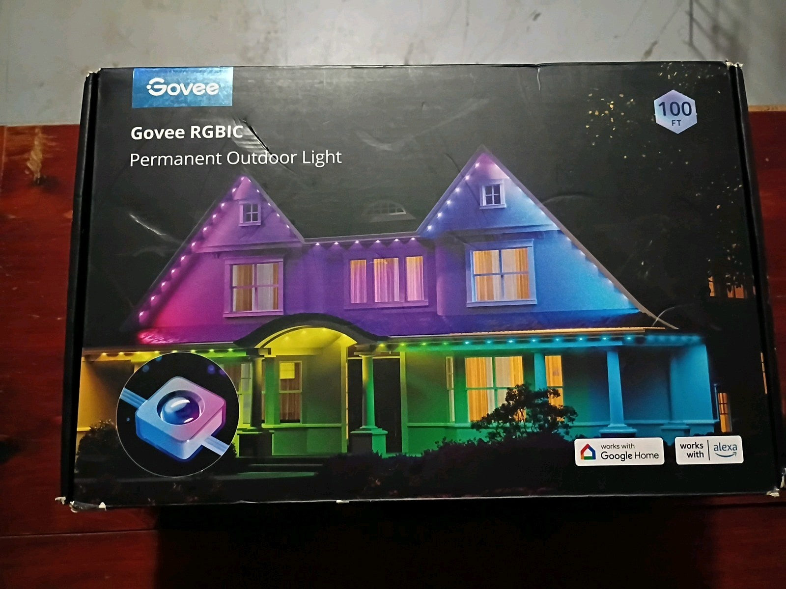 Govee 100ft RGBICW Permanent Outdoor Lights Elite, Black Version(Factory Sealed) GOVEE - KOEEK