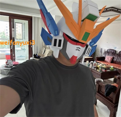 Endless Waltz Wing Gundam Zero Wearable Helmet Mask LED Light up Cosplay Props 07FC0E-D4 - KOEEK