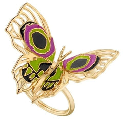 Arcane Jinx Butterfly Ring, League of Legends Adjustable Open Band Index Finger 07FC0E-D4 - KOEEK