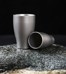 Pure Titanium Water Liquor Glass Drinking Tumbler Cup Mug Good Health Benefits 07FC0E-D4 - KOEEK