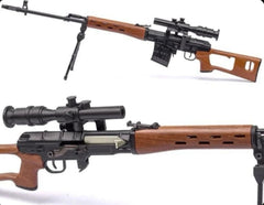 1/3 Scale SVD Sniper Rifle Metal Non-Firing Model Kit Removable Parts Display 07FC0E-D4 - KOEEK