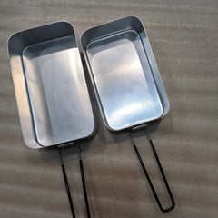 1500ml Retro Pure Aluminum Mess Tin Outdoor Hiking Camping Square Lunch Box 07FC0E-D4 - KOEEK