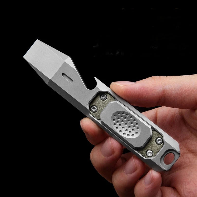 EDC Titanium Alloy Multi Tools Pry Bar Crowbar Fidget Clicker Toy Stress Relief 07FC0E-D4 - KOEEK