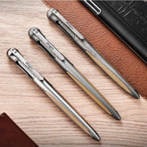Practical Titanium Pocket Ballpoint Pen Signaturing Working Outdoor EDC Pen 07FC0E-D4 - KOEEK