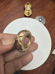 EDC Sliders Fidget Spinner Rings Toys Stress Relief Magnetic Metal Rough Ratchet 07FC0E-D4 - KOEEK