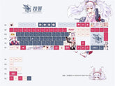 120 Keycaps Azur Lane Uss Laffey Keycap Anime PBT Dye-sub For Cherry MX Keyboard 07FC0E-D4 - KOEEK