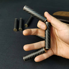 EDC Real Carbon Fiber Fidget Toys Stress Relief Metal 3Pcs For Adults 07FC0E-D4 - KOEEK