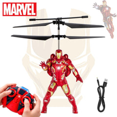Marvel Avengers Iron Man RC Helicopter with LED Lights and Gyro Stabilizer MARVEL - KOEEK