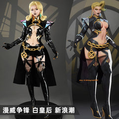 Marvel Rivals White Queen Cosplay Costume Outfits Accessories Halloween Suit 07FC0E-D4 - KOEEK