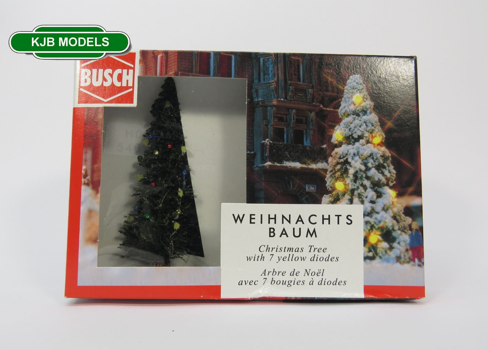 OO / HO Gauge Busch 5413 Christmas Tree With Baubles & Lights 90mm BUSCH - KOEEK