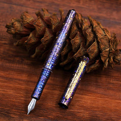 Titanium Pocket Fountain Pen 0.5 Nib Business Signature ink Pen Gift Pen EDC 07FC0E-D4 - KOEEK