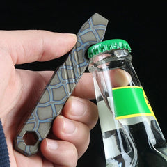 1PC Titanium Alloy Multi-Tool Pry Bar Crowbar Bottle Opener Wrench Outdoor EDC 07FC0E-D4 - KOEEK
