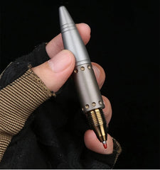 Mini Pocket Titanium Ball Pen Signature Tactical Writing Outdoor Record Pen 07FC0E-D4 - KOEEK