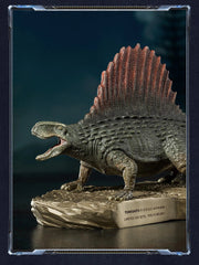 TONGSHIFU 1/20 Dimetrodon Model Brass Dinosaur Pelycosauria Statue Display Gift 07FC0E-D4 - KOEEK
