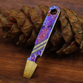 Titanium Alloy Meteorite Pry Bar Crowbar Bottle opener Wrench Outdoor EDC Tool 07FC0E-D4 - KOEEK