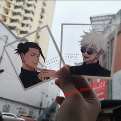 2Pcs Anime Jujutsu Kaisen Satoru Gojo Acrylic Clear Card Photo Shooting Prop 07FC0E-D4 - KOEEK