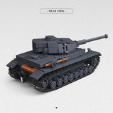 1:35 German Panzer IV Tank WWII Military Vehicle Building Blocks Toy With BOX 07FC0E-D4 - KOEEK