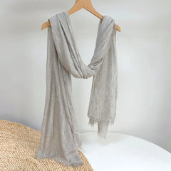 Unisex soft Crochet Scarf Solid Color Autumn Neckerchief Shawl Wrap Bandana 07FC0E-D4 - KOEEK