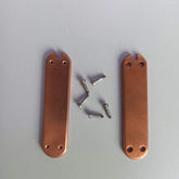 1 Pair Red Copper Knife Handle Scales For 58mm multifunctional Swiss army knives 07FC0E-D4 - KOEEK