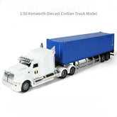 1:50 Kenworth Semi Truck Alloy Model, Container Trailer Diecast Collectible 07FC0E-D4 - KOEEK