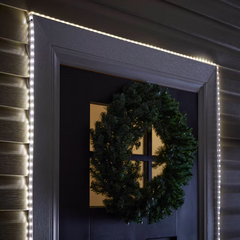 2 PACK GE StayBright 240-Light 19.6-ft White Integrated LED Christmas Tape Light GE - KOEEK