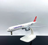 1:300 Turkish Airlines Boeing 777 Alloy Model 7.87"Removable Wheels & Stand 07FC0E-D4 - KOEEK