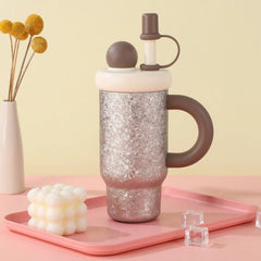 800ml Double Wall Pure Titanium Vaccum Bottle Thermal Insulation Ice Drink Cup 07FC0E-D4 - KOEEK