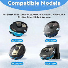 8 replacement mop pads, spare parts and accessories for vacuum cleaner models 07FC0E-D4 - KOEEK