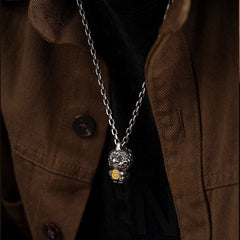 Pixiu Pendant Necklace Chinese Style Men's Amulet Charm 07FC0E-D4 - KOEEK