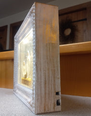 Christmas Musical Silent Night Lighted Water Picture Frame RAZ Imports 10" RAZ IMPORTS - KOEEK