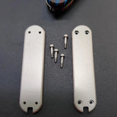 1Pair Titanium Scales with Titanium Clip for 58mm Victorinox Swiss Army Rambler 07FC0E-D4 - KOEEK