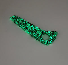 Custom GLOW Carbon Fiber & Resin Backspacer For Spyderco Paramilitary 2 C81 07FC0E-D4 - KOEEK