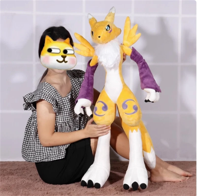 31" Digimon Renamon Plush Doll Stuffed Toy Digital Monster Cosplay Pillow Gift 07FC0E-D4 - KOEEK