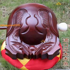 25cm Monk Wooden Gifts Muyu Buddhist Mokugyo Temple Instrument Stage Props 10'' 07FC0E-D4 - KOEEK