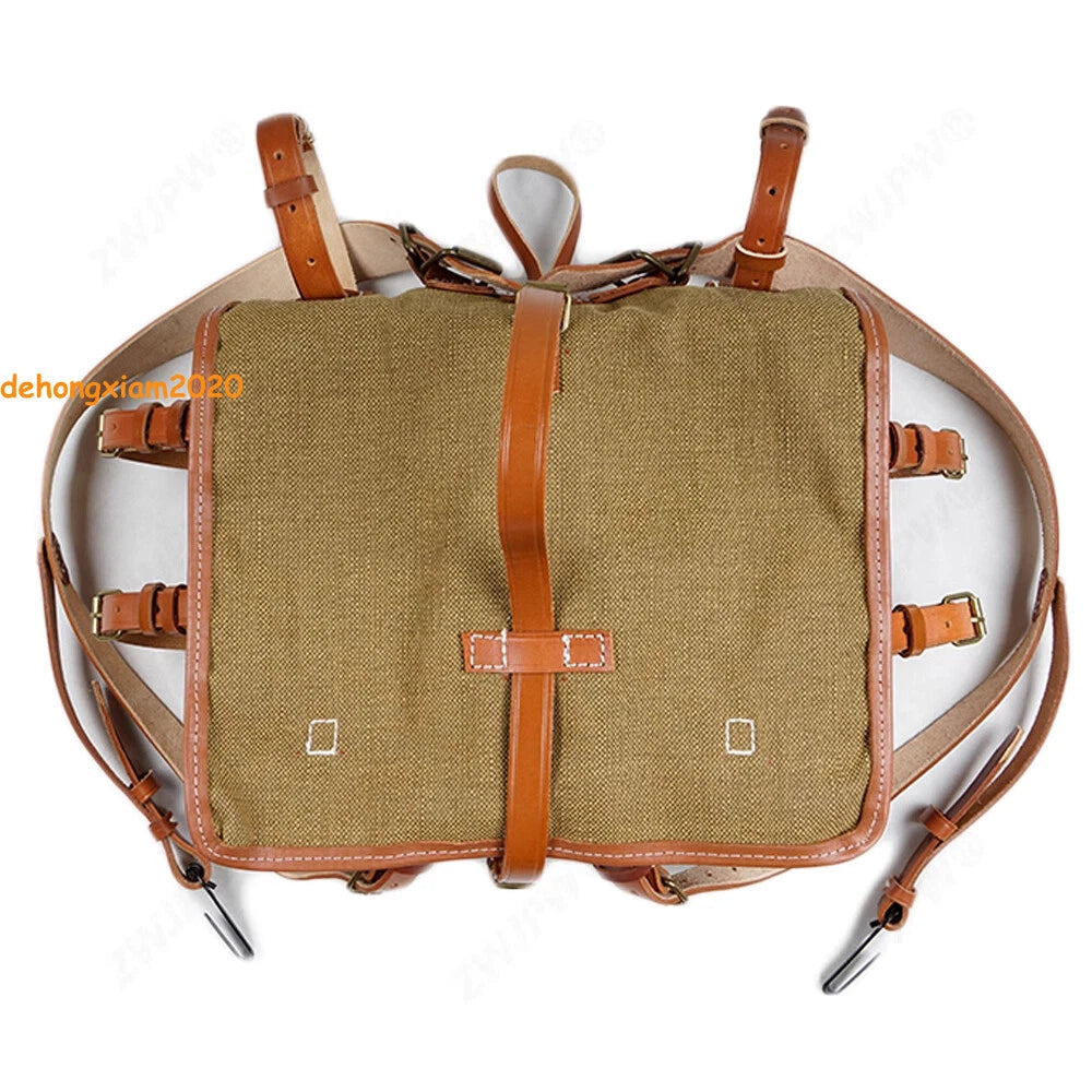 World War II Chinese KMT German Military Bag Field Linen Replica Backpack Pack 07FC0E-D4 - KOEEK