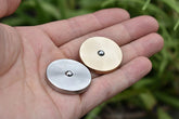 Brass Stainless Steel Spinning Top Coin Hand Spinner Anti Stress EDC Fidget Toys 07FC0E-D4 - KOEEK