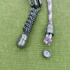Titanium Alloy Knife Lanyard Bead Paracord End Pendant EDC Charm DIY Zip Pull 07FC0E-D4 - KOEEK