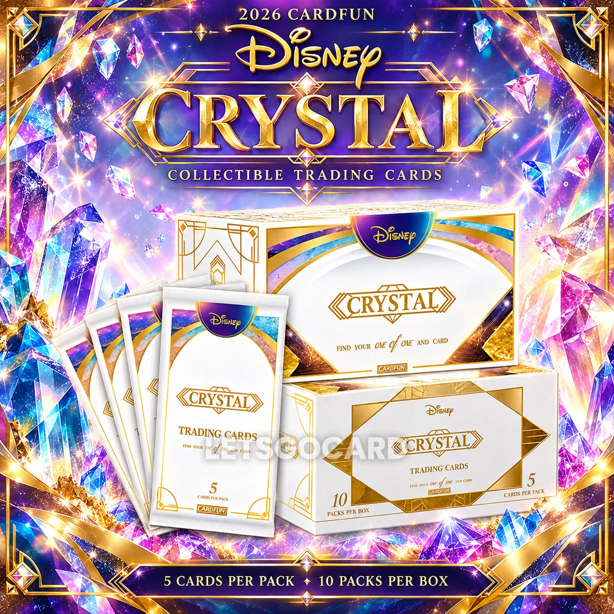 2026 CardFun Disney Crystal Series Trading Cards Hobby Box Sealed Pre-Order 07FC0E-D4 - KOEEK