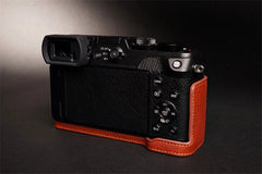 Panasonic Lumix GX8 Leather Half Case Camera Body Handmade Retro Cover Insert TP TP - KOEEK